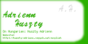 adrienn huszty business card